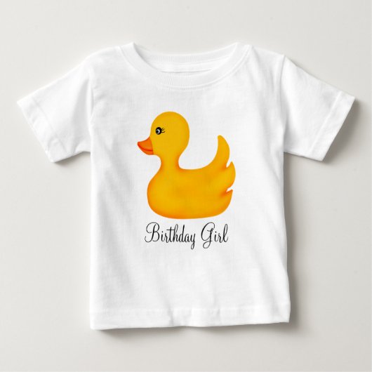T-shirt mignon en caoutchouc d'anniversaire (Devant)