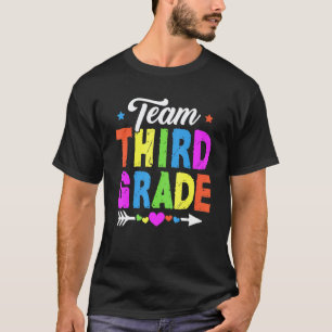 T-shirt Mignon Équipe De Troisième Année Enseignant Élèves