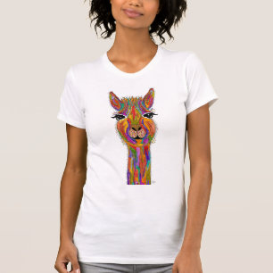 T-shirt mignon et coloré de lama