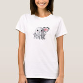 T-shirt Mignon fantôme Saint Valentin's Tee Motif (Devant)