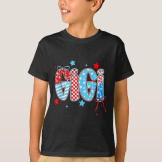 T-shirt Mignon Gigi à carreaux Mel Jour de l'Indépendance