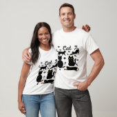T-shirt mignon groupe de chat, chats amusants, amant mâle  (Unisexe)