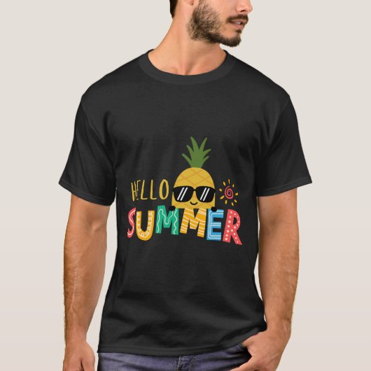 T-shirt mignon Hello Sunshine, t-shirt d'été, t-sh (Devant)