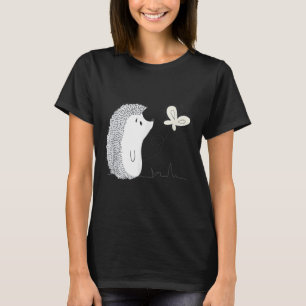 T-shirt Mignon hérisson et papillon vintage Art & Gi