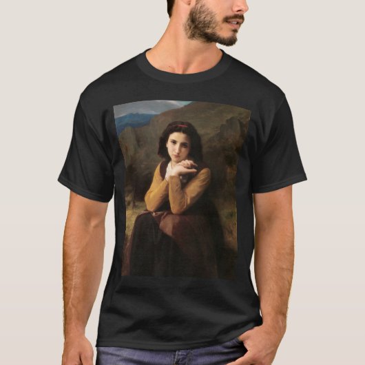 T-shirt Mignon Innocence d'une adolescente, Bouguereau (Devant)