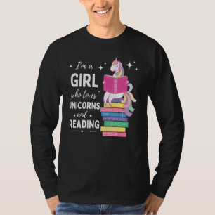 T-shirt Mignon Je Suis Une Fille Qui Aime Les Licornes Et