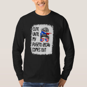 T-shirt Mignon jusqu'à ce que mon Porto-Ricain sorte