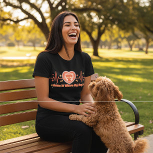 T-shirt Mignon Kawaii La Maison Est Où Est Mon Chien
