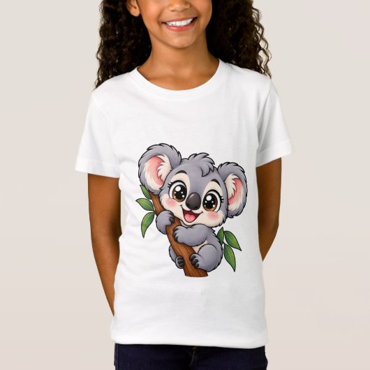 T-Shirt Mignon Koala Peekaboo (Devant)