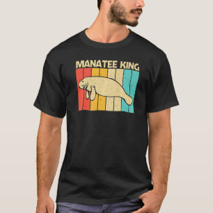 T-shirt Mignon Lamantin Pour Hommes Garçons Vache Marine D