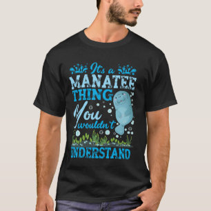 T-shirt Mignon Lamantin Vache Marine C'est Une Chose De La