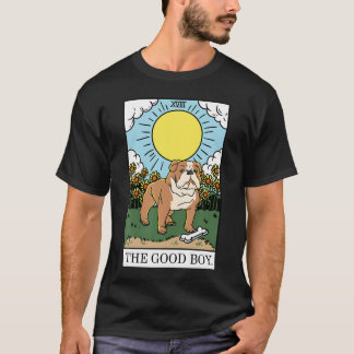 T-shirt Mignon Le Bon Chien Bouledogue Esthétique Carte Ta