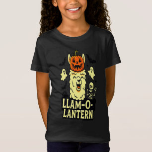 T-Shirt Mignon « Llam-O-Lanterne » Halloween pour enfants