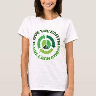 T-shirt Mignon Love The Earth Activiste De l'environnement