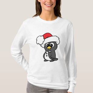T-shirt Mignon manchot en smoking de Noël