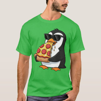 T-shirt Mignon manchot fast food pizza cuisine italienne v