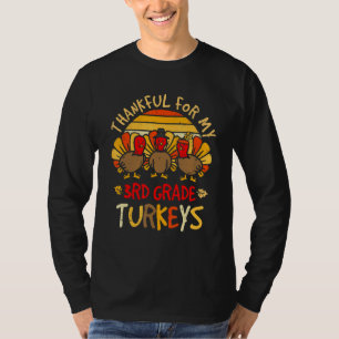 T-shirt Mignon Merci pour mon professeur de dindes de 3e a
