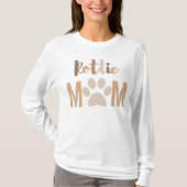 T-shirt Mignon minimaliste Rottie Rottweiler Chien Maman (Devant)