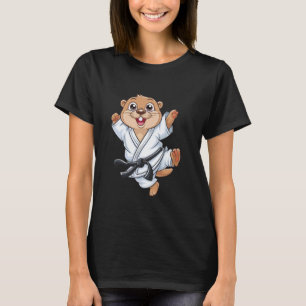 T-shirt Mignon Otter de Karaté Arts Martiaux Drôle pour Ga