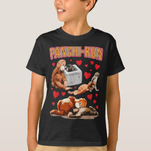 T-shirt Mignon panchi-kun bébé singe bébé singe mème drôle