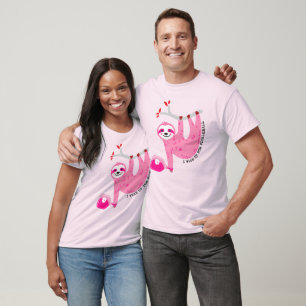 T-shirt 🦥 mignon paresseux de pickleball rose 🦥