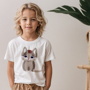 T-shirt Mignon petit chaton simpliste