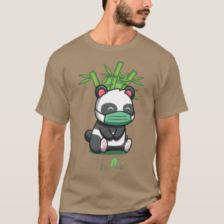 T-shirt mignon petit panda i love panda classique t