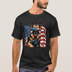 T-shirt Mignon Photographie Berger Allemand Amoureux Drape