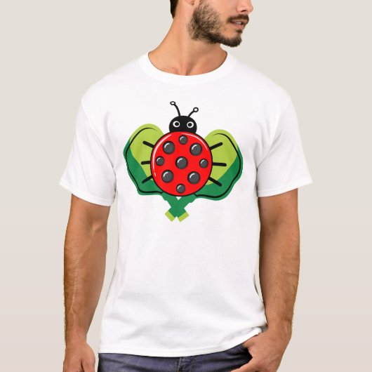 T-shirt 🐞 mignon pickleball ladybug (Devant)