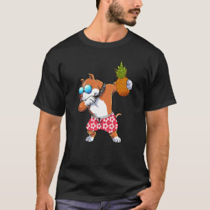 T-shirt Mignon Pitbull Dabant Ananas Fruit Tropical Été