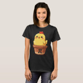 T-shirt Mignon poulet Pot Pi Day Tarte Professeurs de math (Devant entier)