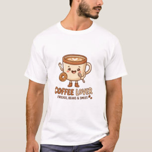 T-shirt mignon pour amateur de café Voiture de t