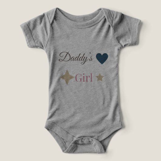 T-shirt mignon pour fille à papa – Douce relation (Design Recto)