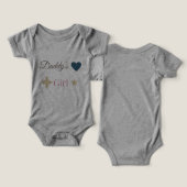 T-shirt mignon pour fille à papa – Douce relation (Design Recto & Verso)