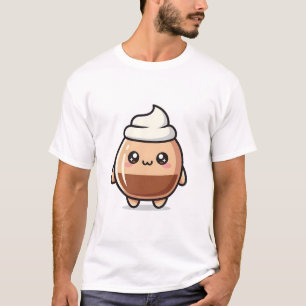T-shirt Mignon pudding Kawaii – Personnage de dessert ador