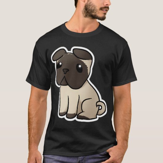T-shirt Mignon Pug (Devant)