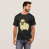 T-shirt Mignon Pug 709 (Devant entier)