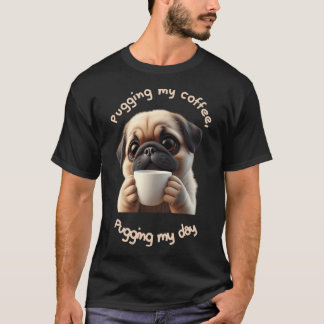 T-shirt Mignon Pug - Amoureux du Café