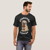 T-shirt Mignon Pug Café (Devant entier)