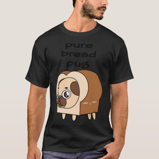 T-shirt Mignon Pug dodu (Devant)