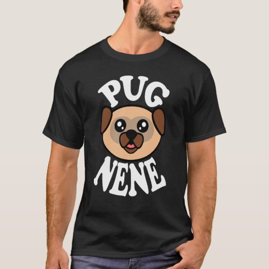 T-shirt Mignon Pug Nene (Devant)