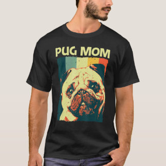 T-shirt Mignon Pug Pour Maman Mère Chien Animal Compagnie