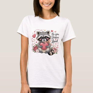 T-shirt Mignon Raton de la Saint-Valentin Sois Mien À Tout