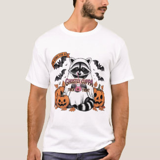 T-shirt Mignon Raton Laveur Fantomatique Halloween