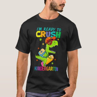 T-shirt Mignon retour à l'école Je suis prêt à écraser la 