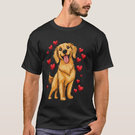 T-shirt Mignon Retriever doré (Devant)