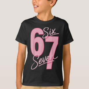 T-shirt Mignon Rose 67 Six Sept Drôle Meme Femmes Filles