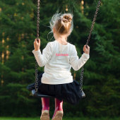 T-shirt Mignon rose fille d'anniversaire personnalisée axo