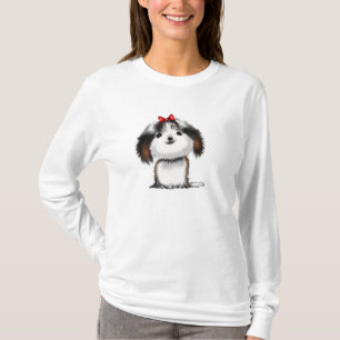 T-shirt Mignon Shih Tzu chiot illustré