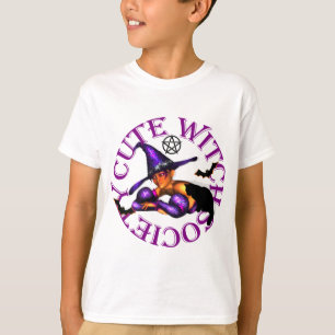 T-shirt mignon sorcière société ruiner ou traiter